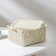 Storage box with a “knitting” lid, 1.5 l, 17 × 15 × 8 cm, color white rattan