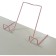 Book stand, metal, for a desk up to 20 mm thick, pink