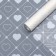 Matte Film Transparent "Hearts", 58 cm x 10 m, white