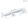 Lamp WASAO 1, 2x5.4W LED, 3000K, 1020LM, chromium color