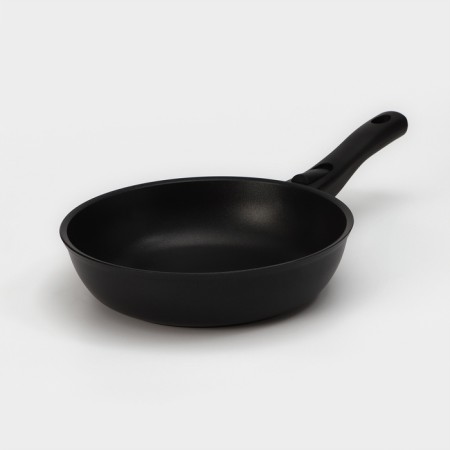 The “Tradition” pan, D = 24 cm, glass cover, removable handle, anti -stick coating, black color-2