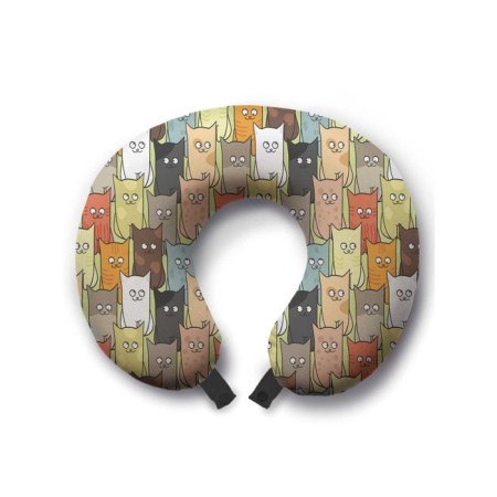 Pillow for travel "kittens", size 30x25x10 cm