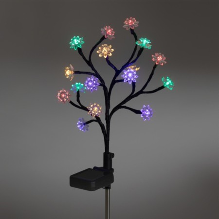 Lamp on the sunny battery "Era", "Sakura" 32 cm, IP44, 16LED, 1rezh, multi-1