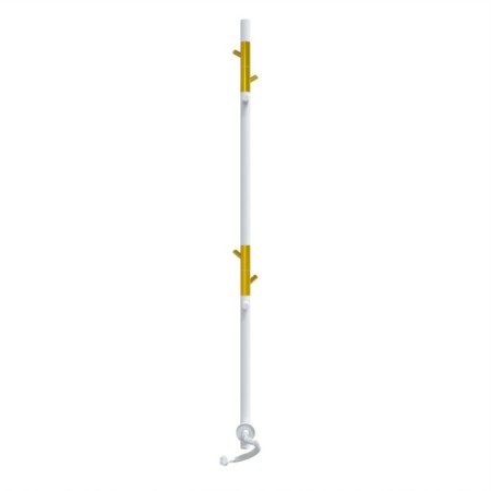 Towel Electric Laris Image, 150x1400 mm, 4 crossbars, univers., White-16