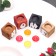 Interior candlestick 4 pcs with the inscription Home, color: "mix", aroma: berry-fruit mix