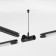T-shaped suspension set Elektrostandard, Module System, 112x71x2000 mm, black color