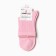 Women's socks, pink/embossed pigtail color, size 36-40