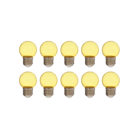 LED lamp, G45, E27, 1.5 W, for BelT-LITA, transparent, yellow, set 10 pcs-1