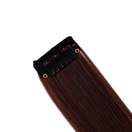Local Locon, straight hair, clock, 50 cm, 5 g, chestnut color-8