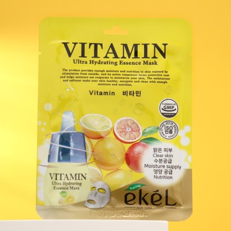 Mask face napkin with vitamins, Ekel, 23 g