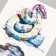 Tattoo on the body "Multi -colored snake" 10x15 cm