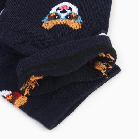 Women's socks "Corgi with glasses", blue color, size 38-40-3