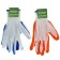 Garden, nylon gloves, with nitrilum semi -nitrous, size 8, color mix, Greengo