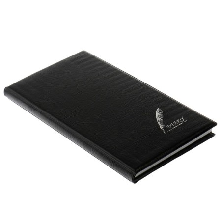 Notebook "Pen" A6+, 70 sheets in a cage, PVC cover, black-1