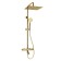The shower system wasserkraft a188.261.207.pg Thermo, tropical shower, thermostat, gold