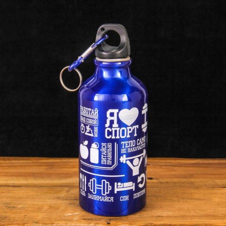 Water bottle "I love sport", 400 ml-1