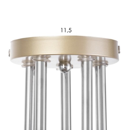 Lamp ceiling Sollar 60x60x26, 5x60W E27, gold, chrome-7