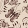 Towel 35x60cm butterflies, beige, waffle, 120 g/m2, cotton 100%