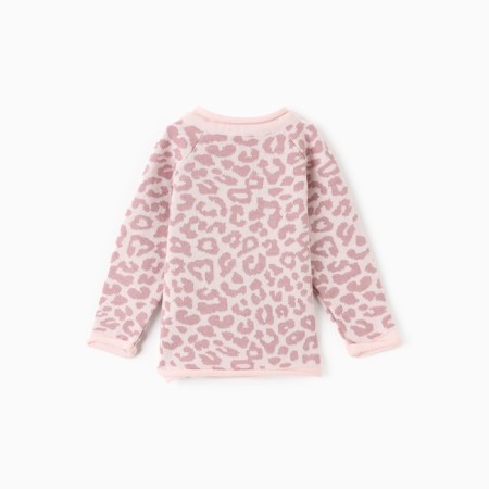 Jumper knitted baby i LEO Baby Height 92-98 cm, pink-3