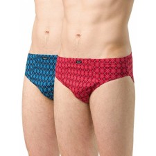 Трусы мужские, размер XXL, цвет терракотовый, синий, 2 шт