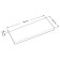 Wall -mounted shelf "Fors 1.9", 900 × 250 × 37 mm, vestiburates, white oak color