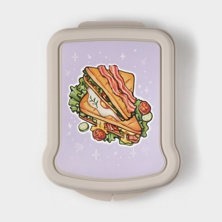 The sandwich sandwich, 17 × 13 × 4.2 cm, with chivito decor-4