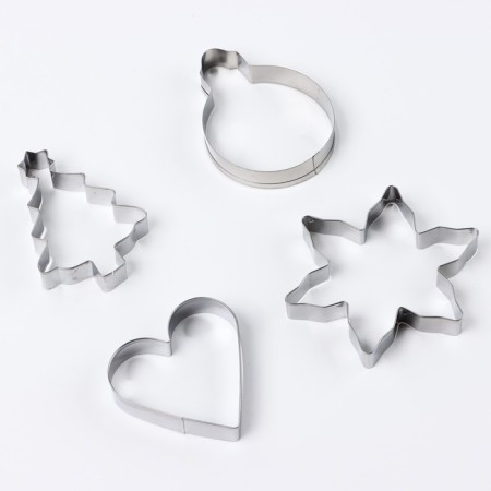 New Year. A set of cookies "Magic loops", metal, 4 pcs-2