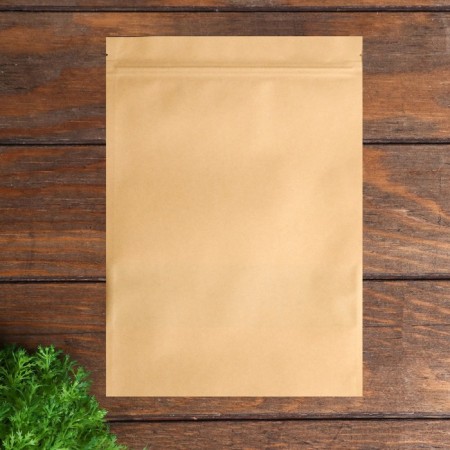 Zip-Lock package Craft with a rectangular window, flat, 20 x 30 cm-2