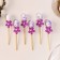 Swap eggs Flower Fiolet, set 6 pcs.