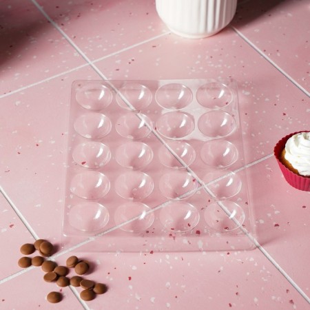 Form for chocolate and sweets "Semosfer", 23.6 × 18.8 cm, 20 cells (4 × 4 × 1.8 cm)-6