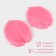 Mold Dolyana "Foliage", silicone, 8.2 × 6.3 cm, pink color