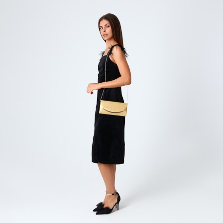 Female bag on a magnet, beige color-6