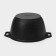 Cauldron with a lid-chicken, 4 liters, alloy handles, anti-stick coating, black color