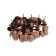 Tundra nails, decorative, 19x22 mm, copper, 50 pcs