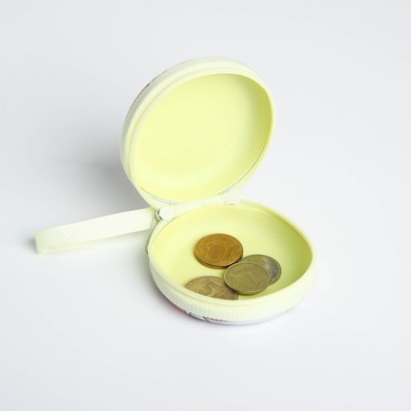 Case for coins/headphones with lightning, white color-4