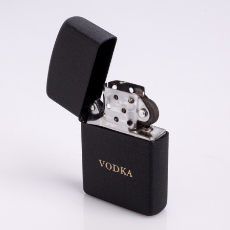 Lighter "Vodka" in a metal box, with silicon, gasoline-1