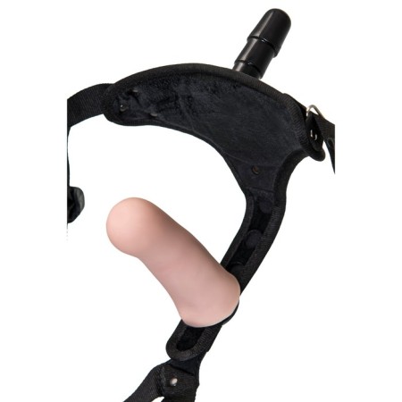 Panties for strapon Realstick Strap-on Emery with tpr nozzle, eco-leather, black color-11