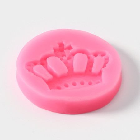Mold "Crown", silicone, 5.5 × 5.5 cm, color mix-1