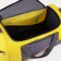 Sports bag with a lightning lining, 3 outer pockets, color gray/yellow