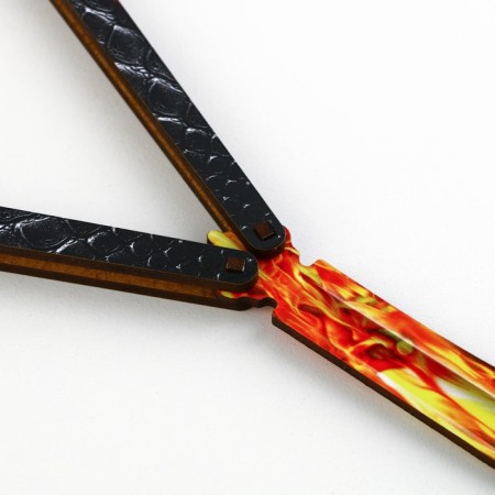 Wooden weapons, children's souvenir “fire”, designer knife, 14 x 9.1 x 3.2 cm-5