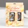 Candle in the cake jubilee "line" (set 2 in 1), number 20, silver metallic, 6.5 cm