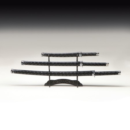 Suv. Product Katana 3V1 on a stand, scabbard to leatherette, black rhombuses 47/70/89cm-1
