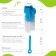A set of brushes for the care of children's bottles, 5 objects, color mix