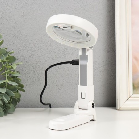 Lupa-lupa x5 x11 for LEDX18 creativity from 3AA+ usb lens d = 2 cm and 7.5 cm 11x9x22.8 cm