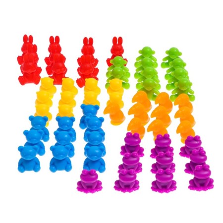 Developing set "Funny animals", sorter, tasks on cards, marker-1