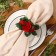 Rosalia napkin ring, red color