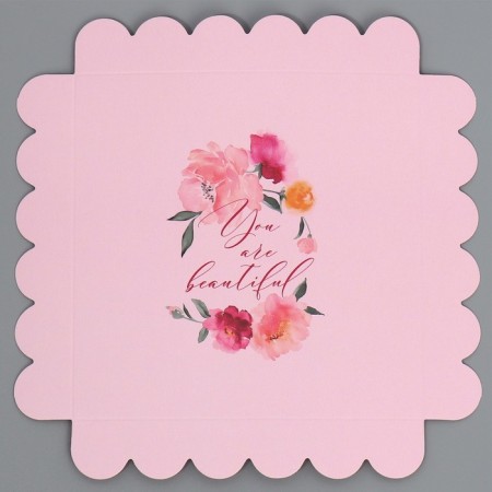 Confectionery box, chest, packaging, you are beautiful, 14 x 14 x 18 cm-6