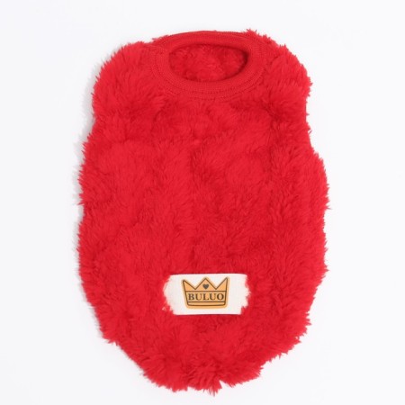 Knitted sweater, velor, size XS (DS 20, Osh 21, OG 30 cm), red-7