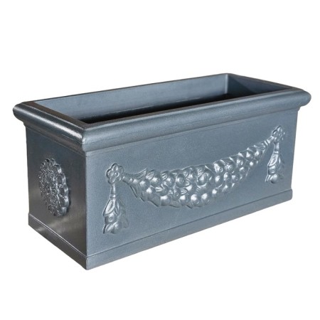 Kashpo for flowers "Roman" 60x27.5x27 cm, 30 l, color anthracite