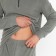 Male thermal underwear, size 54-56 (height 180-186 cm), gray color, fleece, 100% polyester
